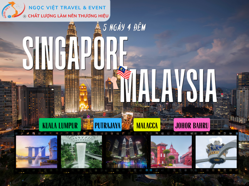 TOUR SINGAPORE THÁC NƯỚC JEWEL – ĐẬP NƯỚC MARINA - 1 NGÀY TỰ DO