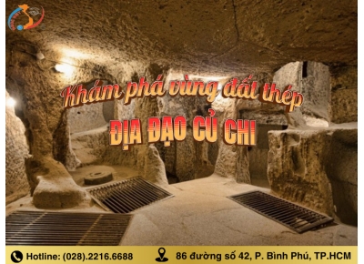 CU CHI TUNNELS – DISCOVER THE LAND OF STEEL – HAFL DAY